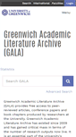 Mobile Screenshot of gala.gre.ac.uk